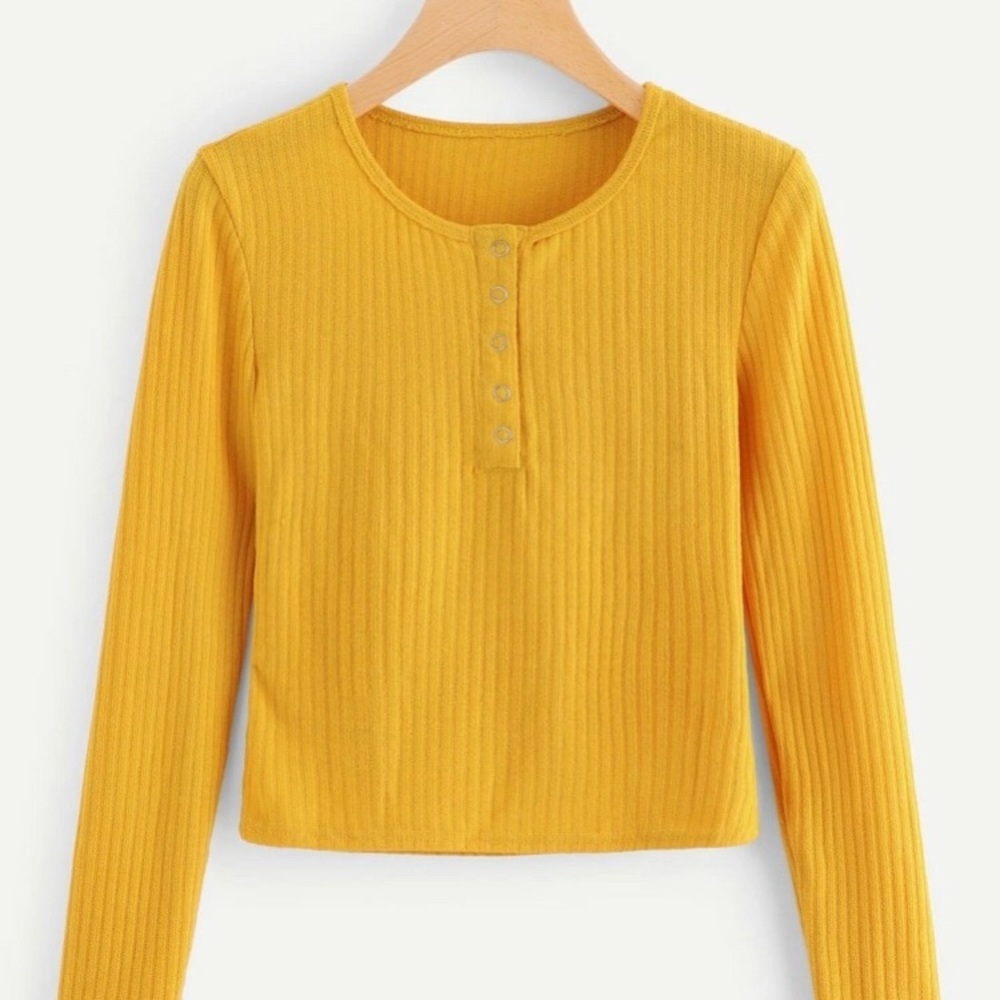 Gold Ribbed Top